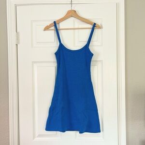 Los Angeles Apparel heavy rib spaghetti mini dress